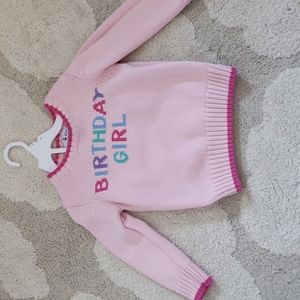 Birthday girl sweater 4T